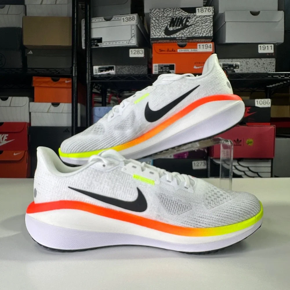 Nike Air Zoom Vomero 17 Running Mens Size 11 White Crimson Volt HF4914-100 Shoes